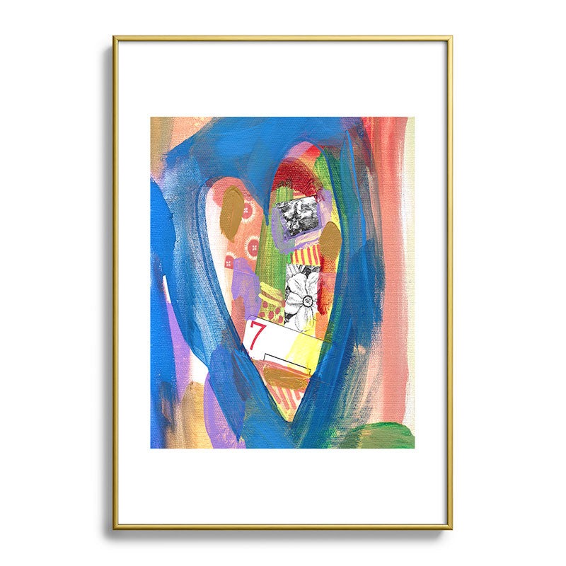 Natalie Baca Lucky in Love Metal Framed Art Print