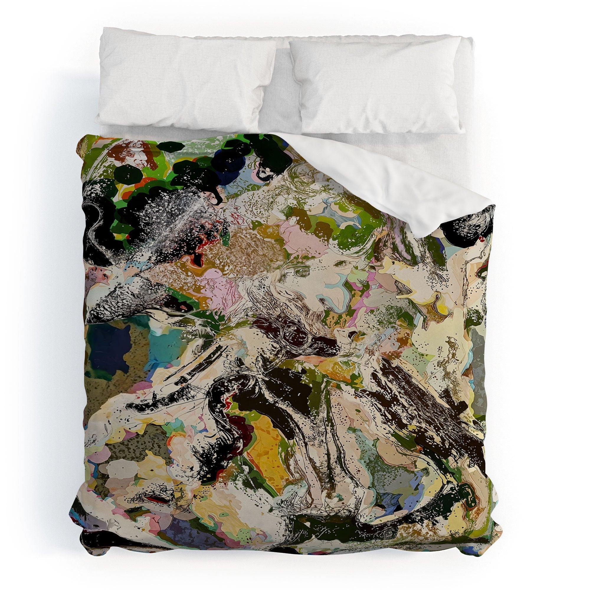83 Oranges Echoes Beneath the Surface Duvet Cover