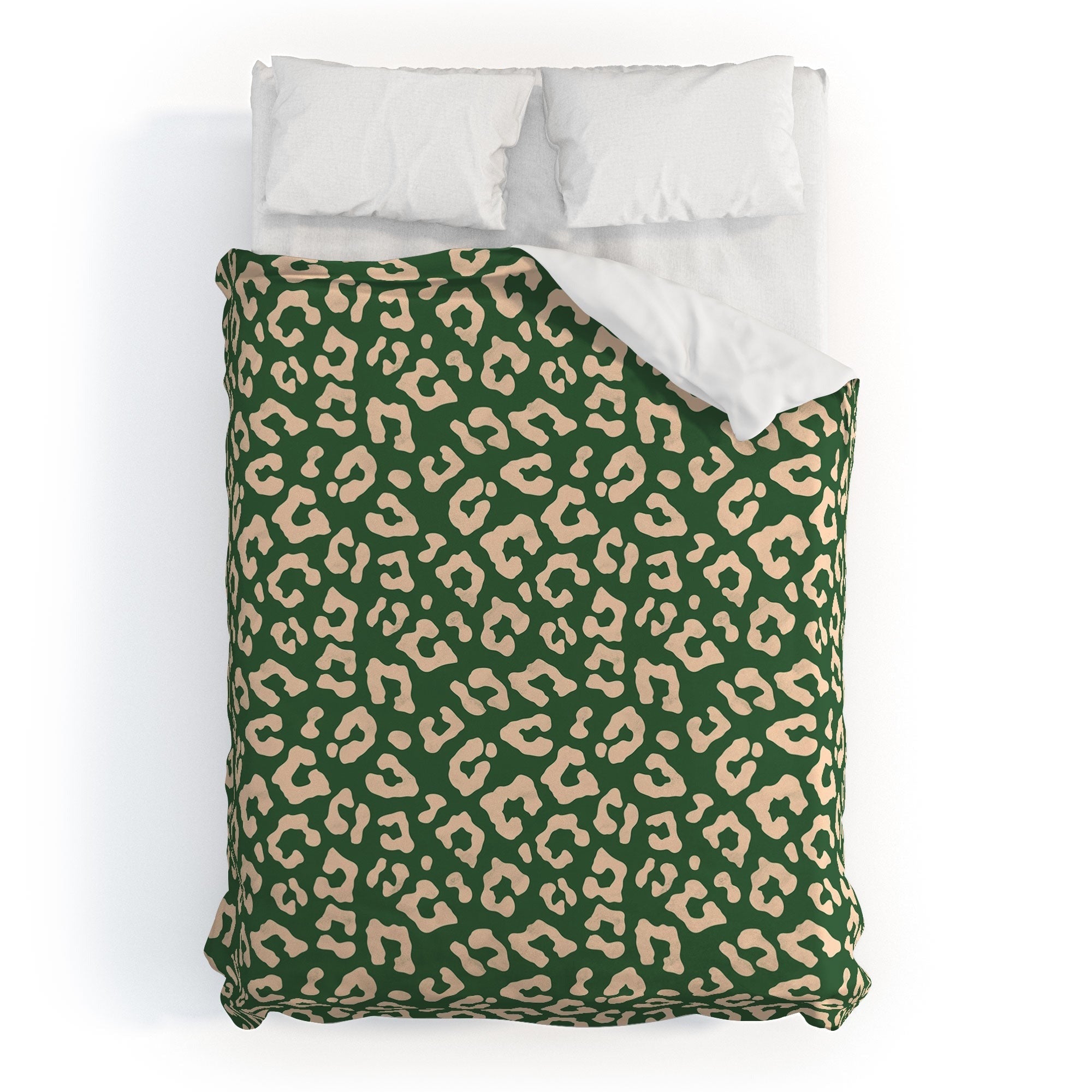Avenie BR Cheetah Print In Green Duvet Cover