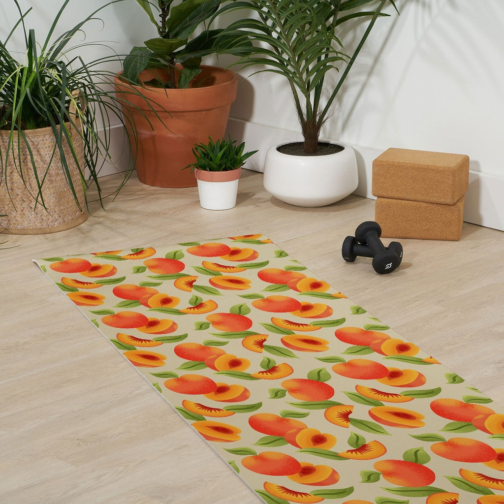 Jessica Molina Peach Pattern Yoga Mat