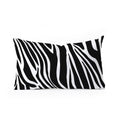 Jennifer Labre Wild Zebra Oblong Throw Pillow