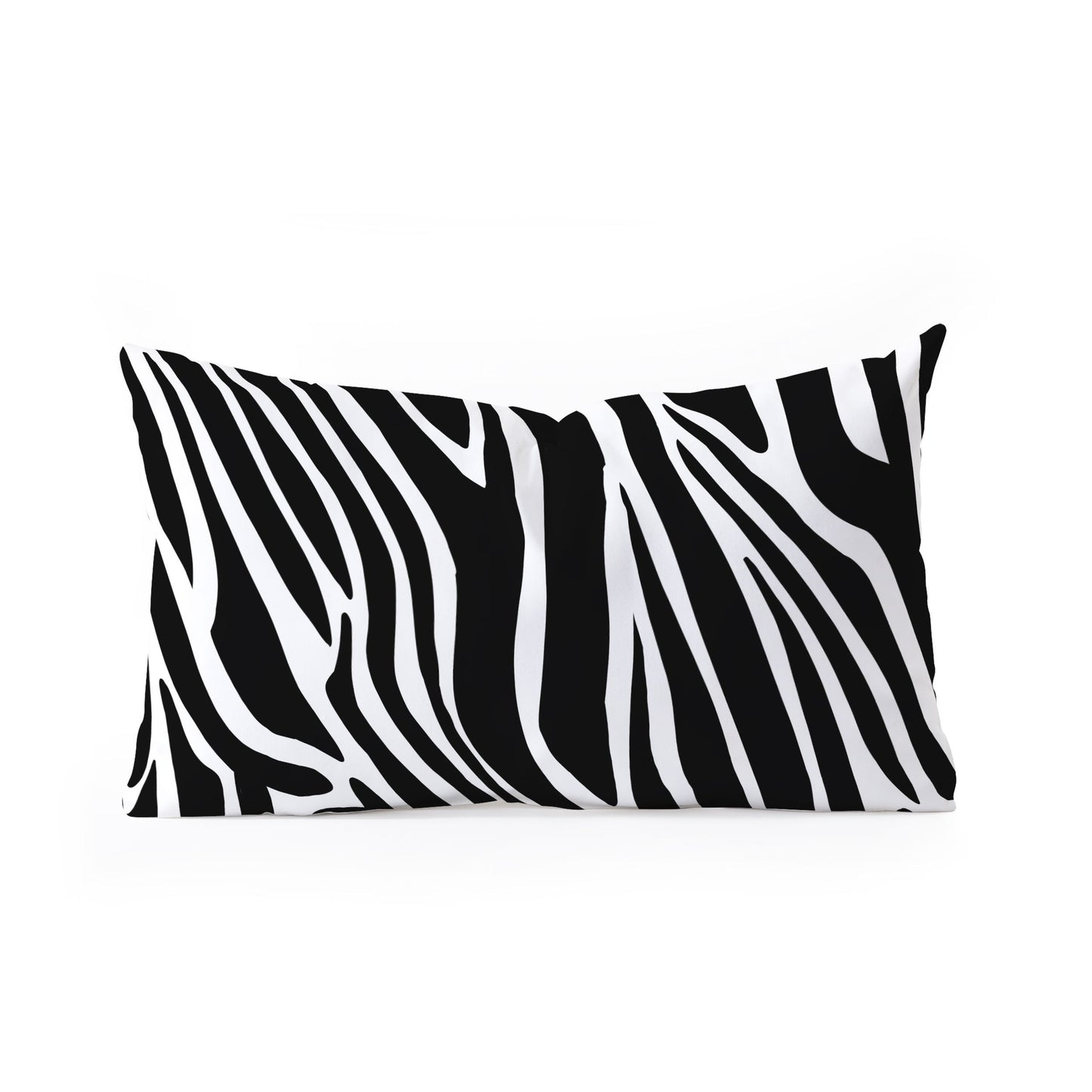 Jennifer Labre Wild Zebra Oblong Throw Pillow