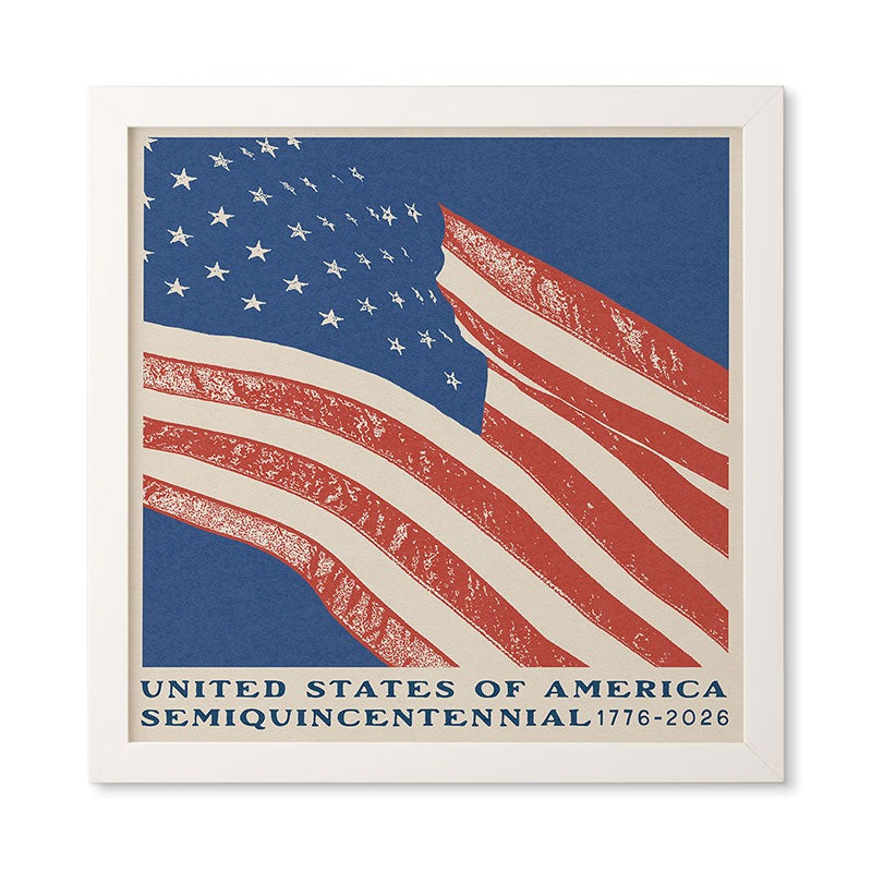 DENY Designs Stars n Stripes Semiquincentennial Framed Wall Art