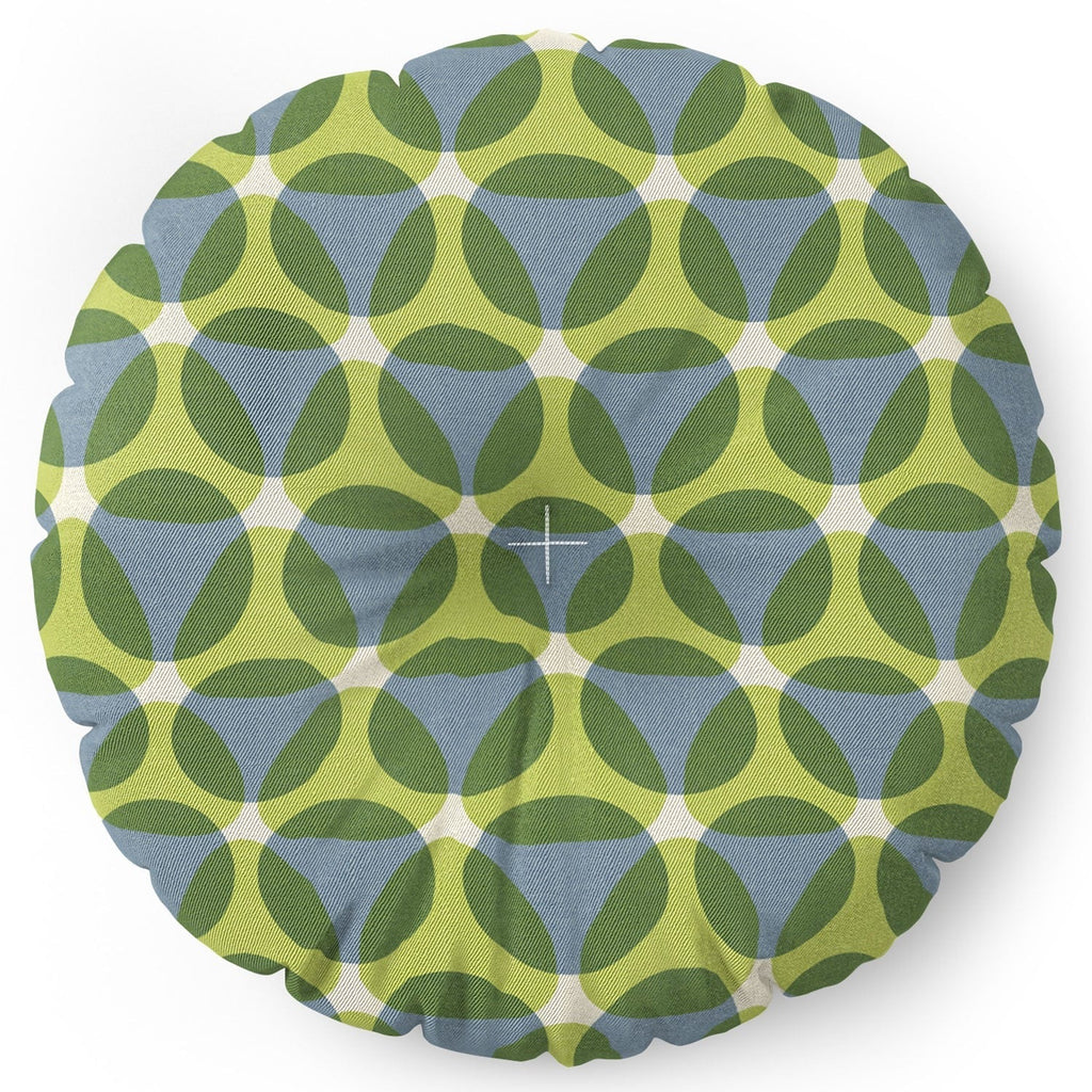 Marta Barragan Camarasa Stylish Retro Circle Floor Pillow Round