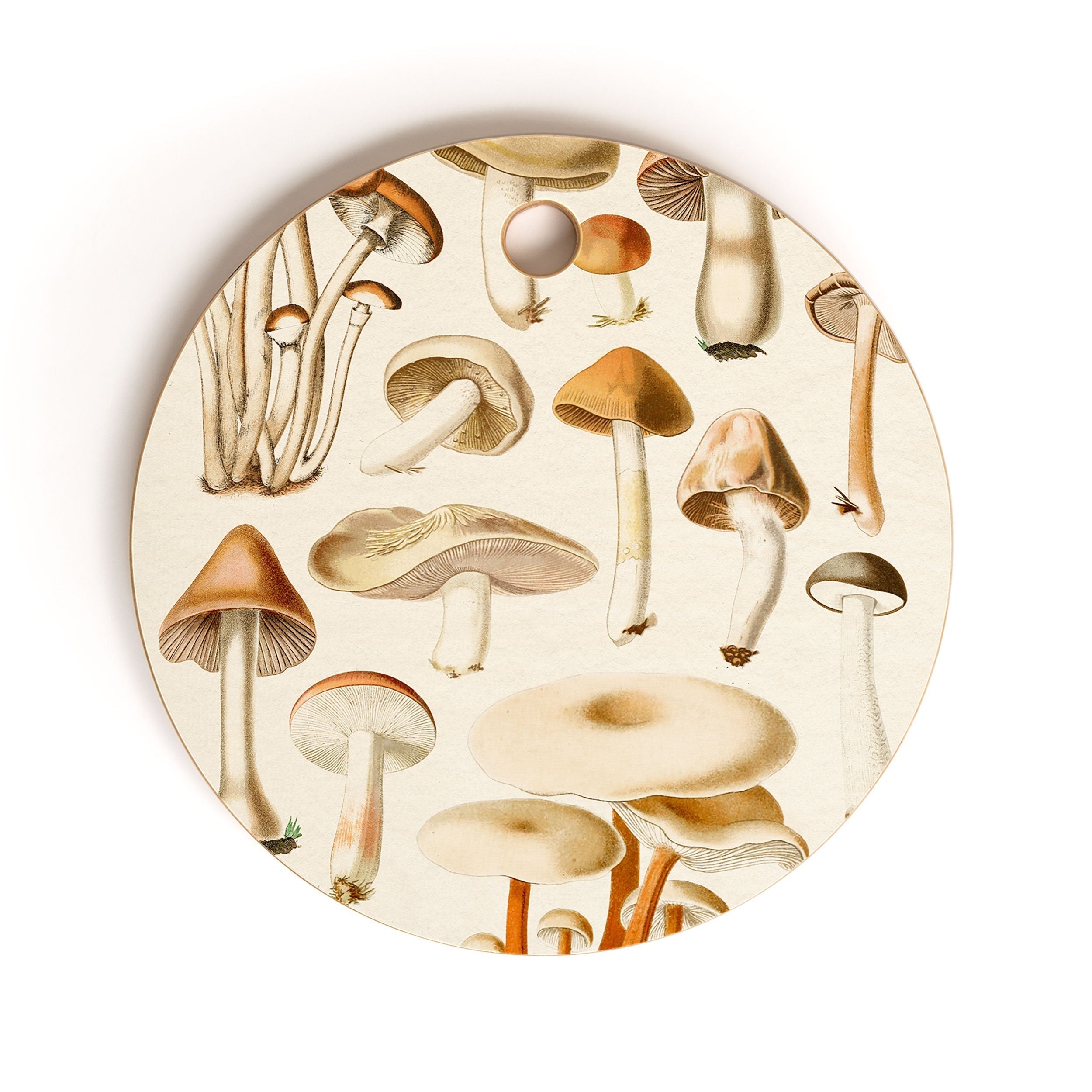 Gal Design Mushrooms Collection Cutting Board Round