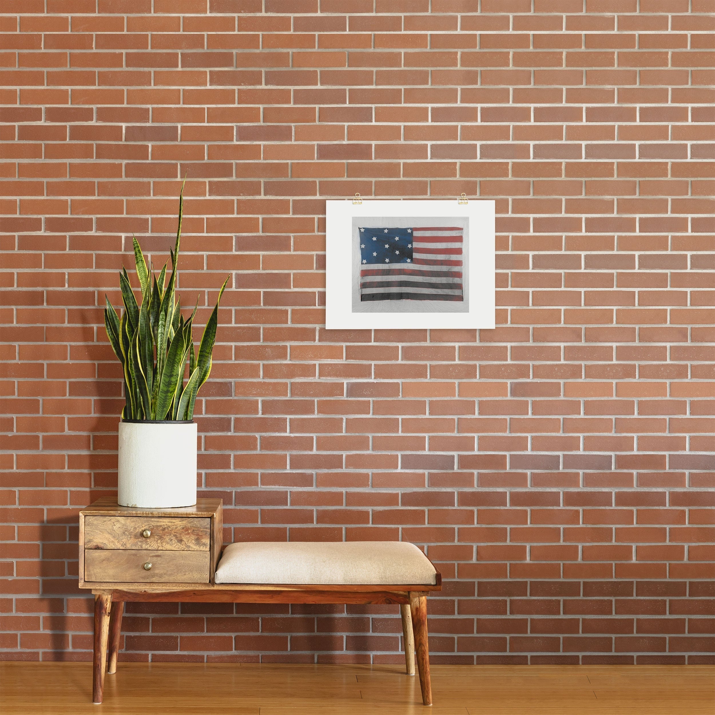 DENY Designs Flag Attributed to Elizabeth Schuyler Hamilton Art Print
