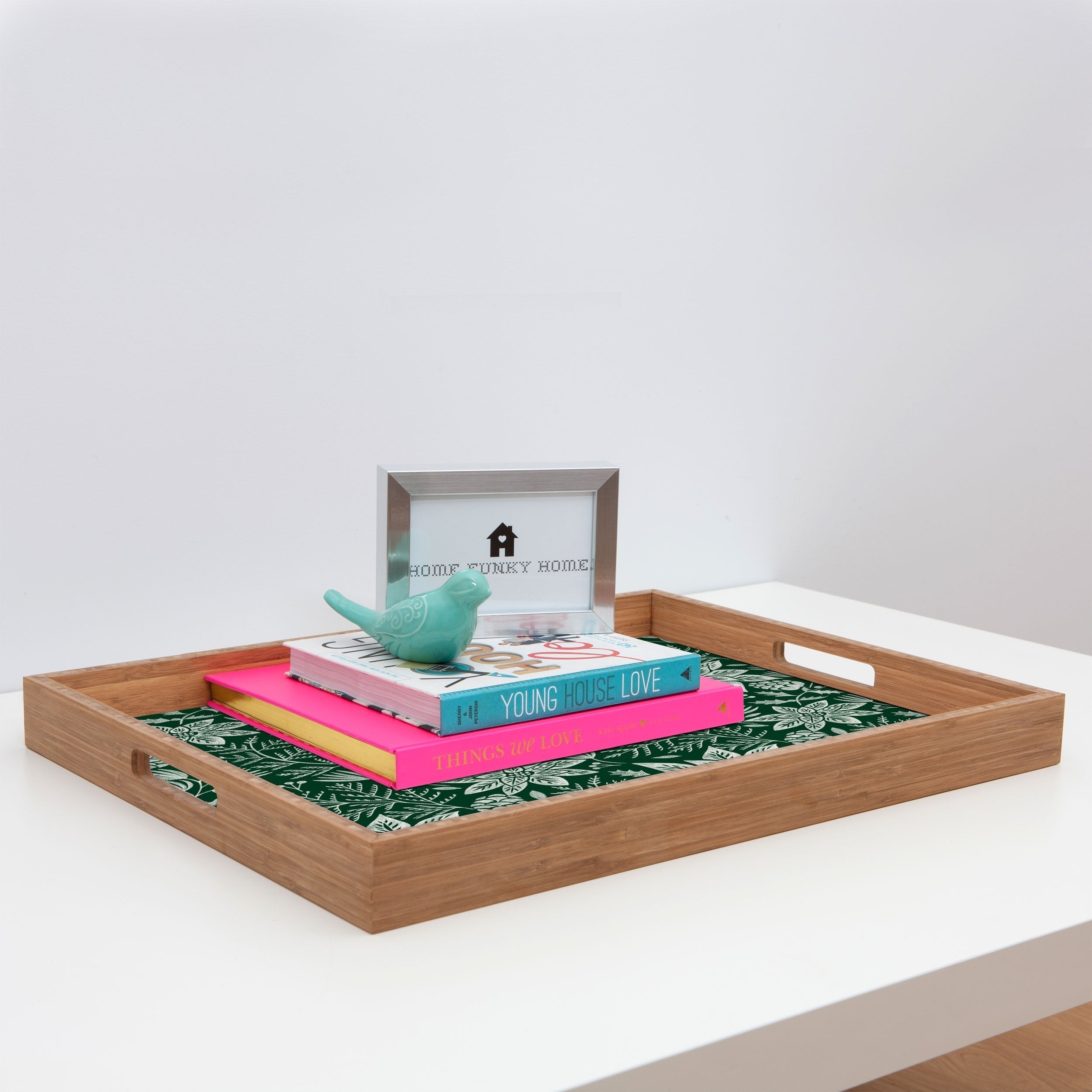 Pimlada Phuapradit Christmas Poinsettia Rectangular Tray