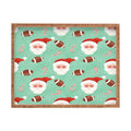 Design by Spark Sporty Football Santa Holiday Rectangular Tray