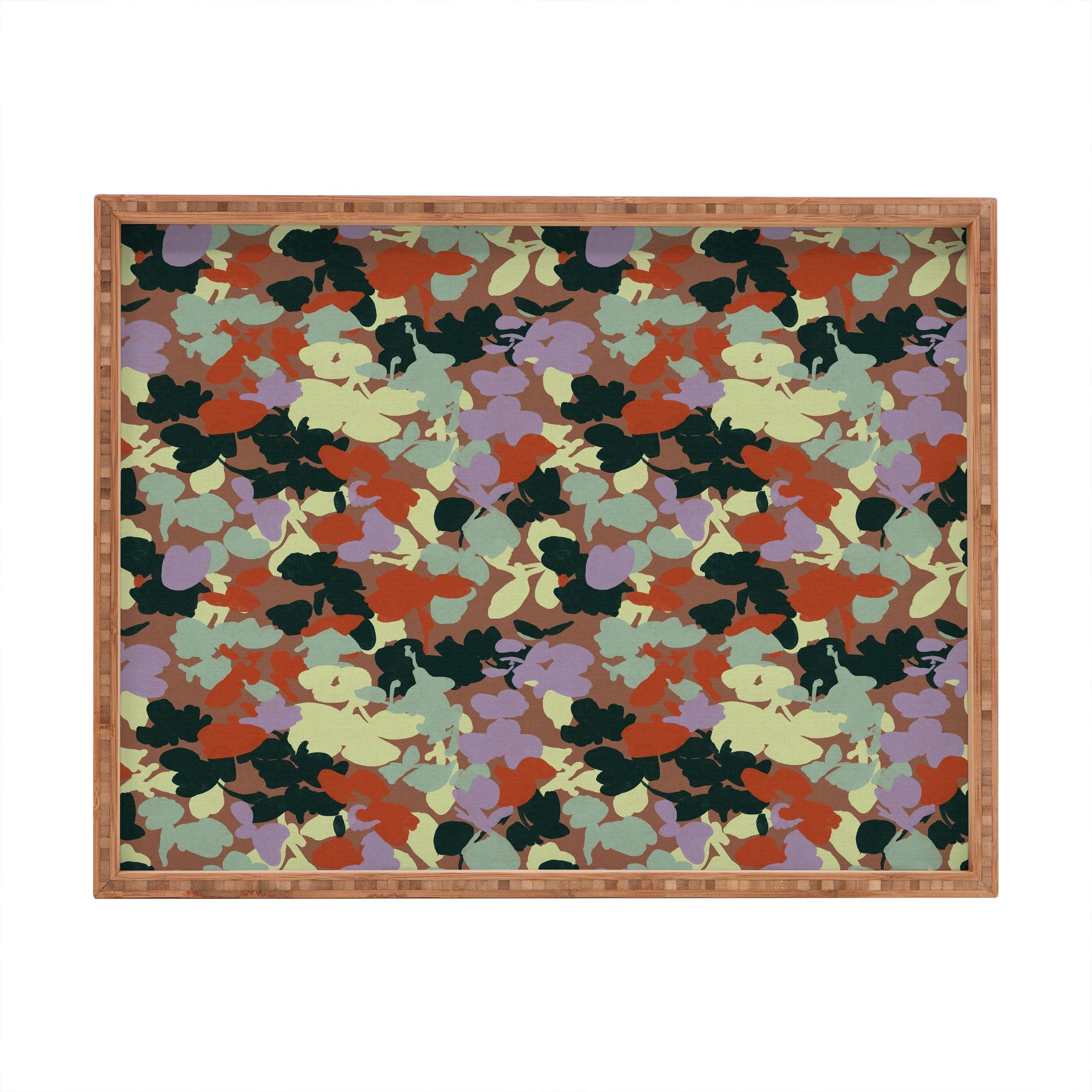 Marta Barragan Camarasa Retro Bloom Medley Rectangular Tray