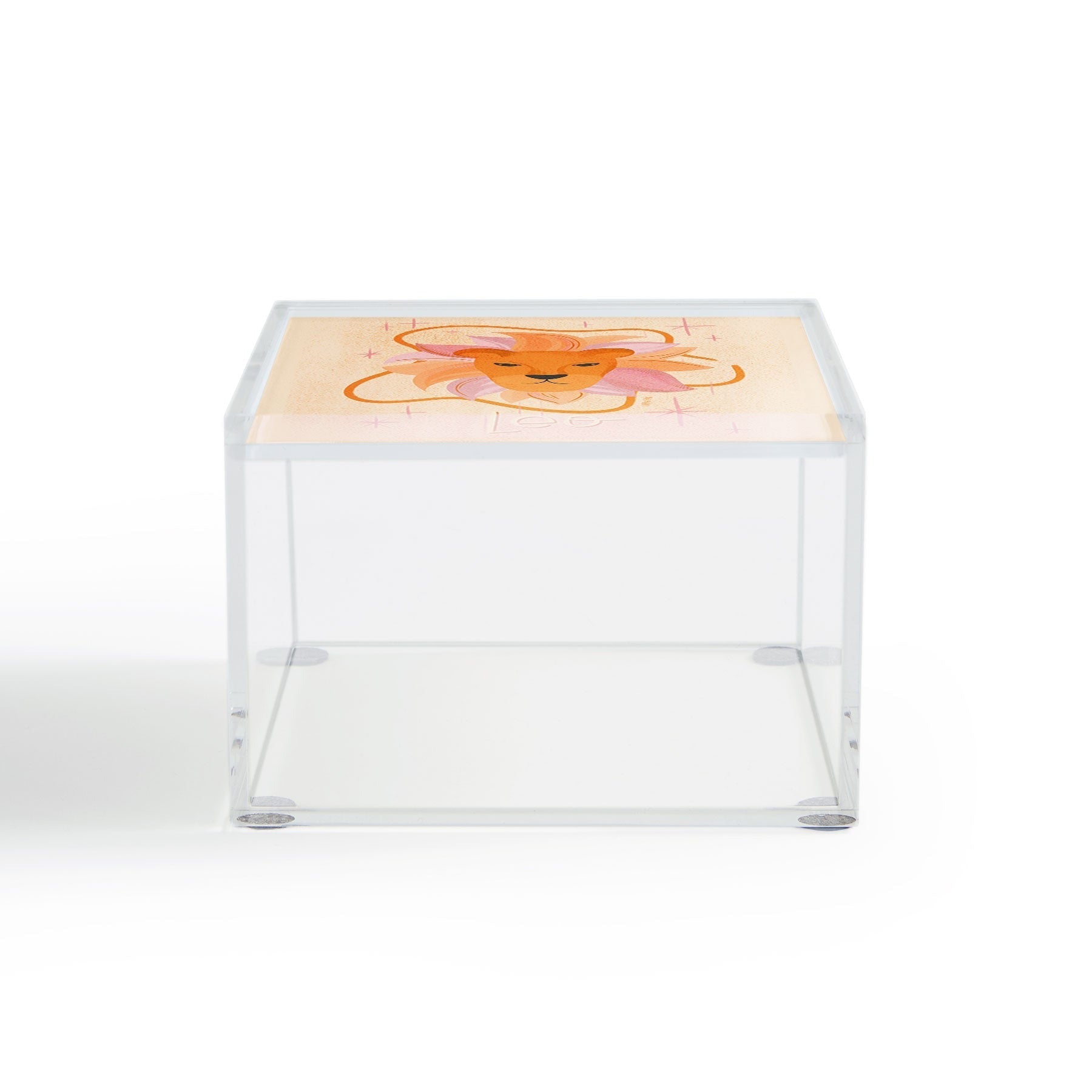 Little Om Zodiac Signs Leo Acrylic Box