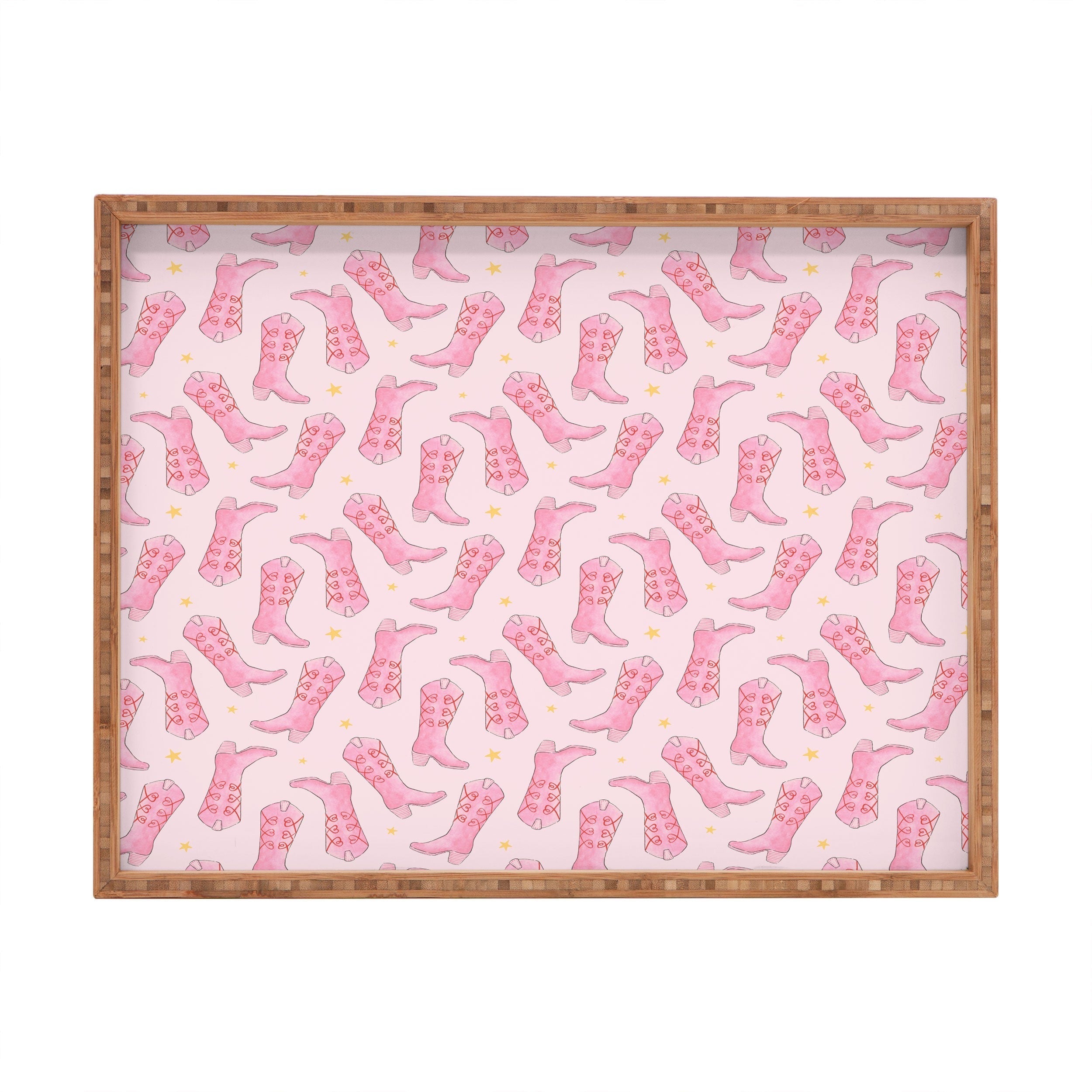 Love_Ryming Stars and Boots Rectangular Tray