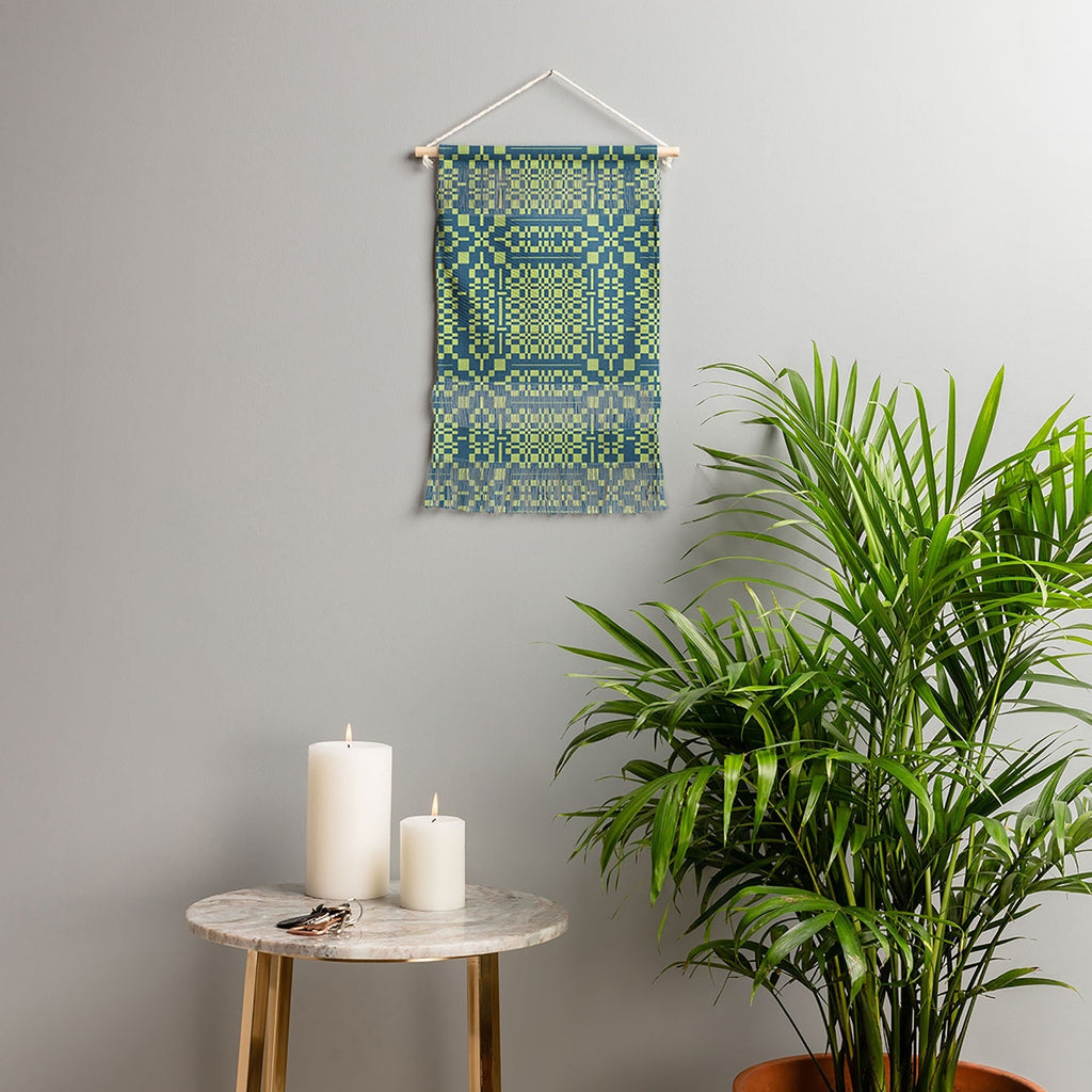 Marta Barragan Camarasa Nostalgic Grid Design Wall Hanging Portrait