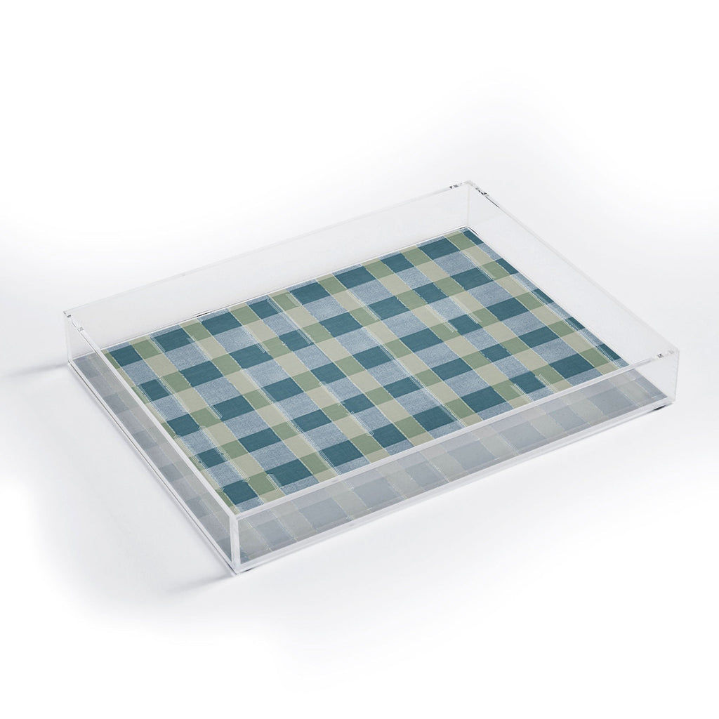 Marta Barragan Camarasa Country Style Checks Acrylic Tray