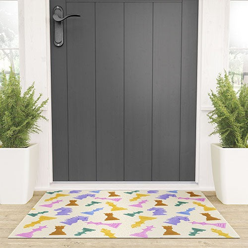 Design by Spark Chess Game Pieces Welcome Mat