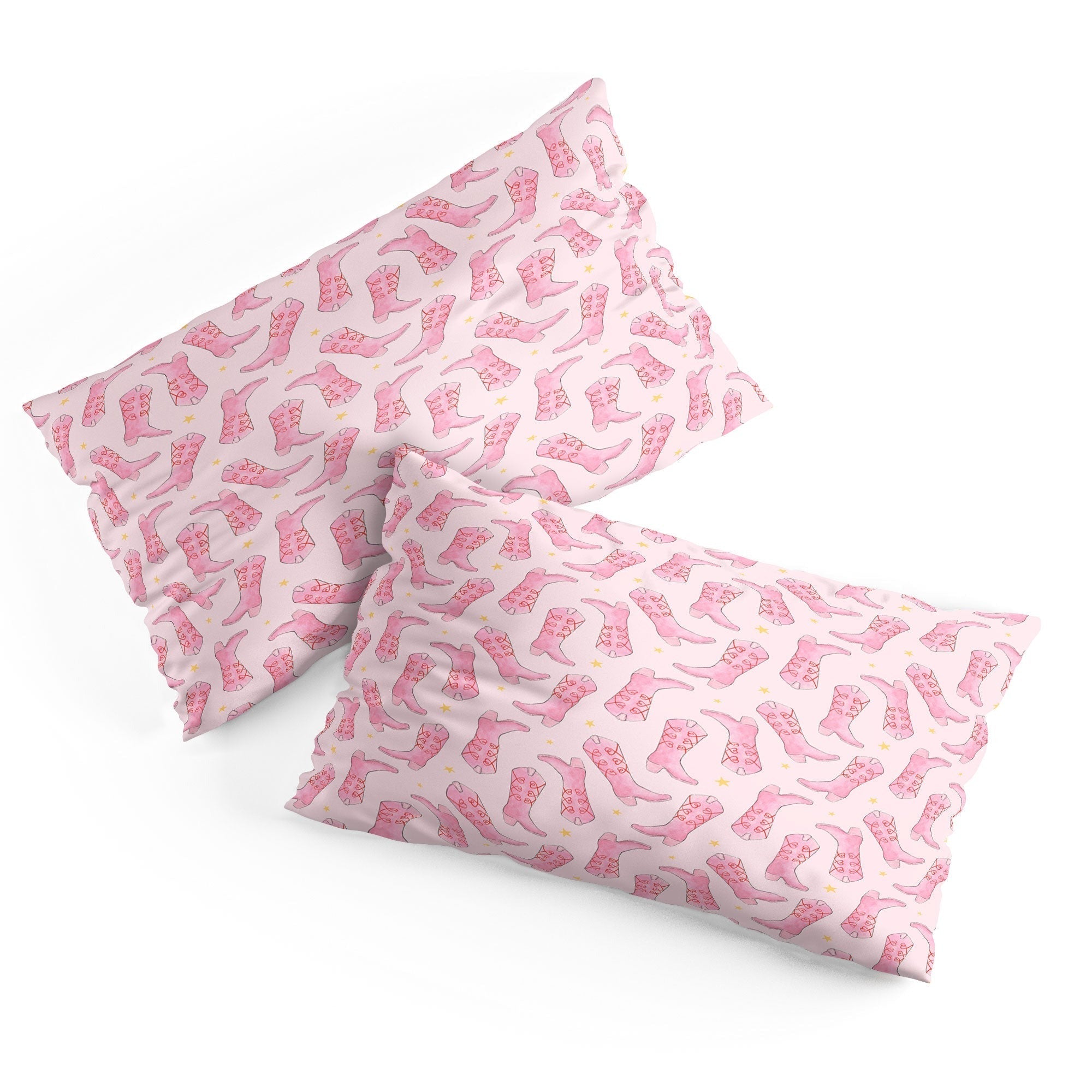 Love_Ryming Stars and Boots Pillow Shams
