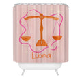 Little Om Zodiac Signs Libra Shower Curtain