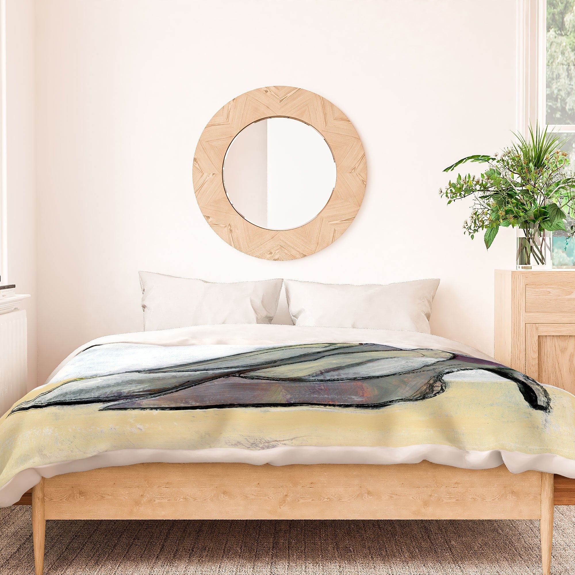 Sophia Buddenhagen Grey Stiletto Duvet Cover