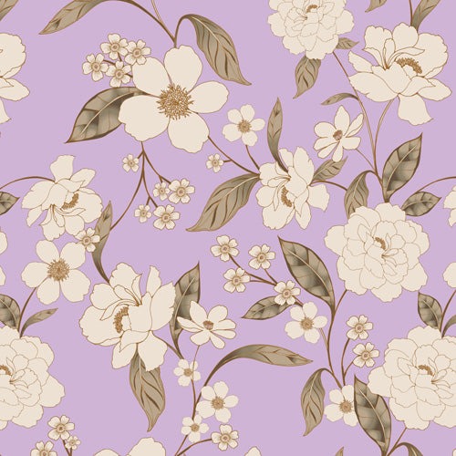 Gabriela Fuente Roberta lilac Shower Curtain