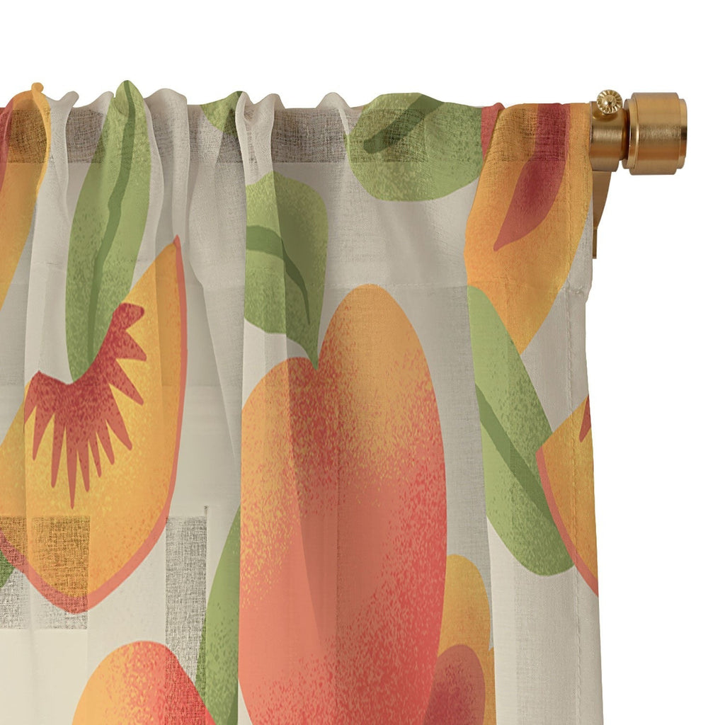 Jessica Molina Peach Pattern Sheer Non Repeat