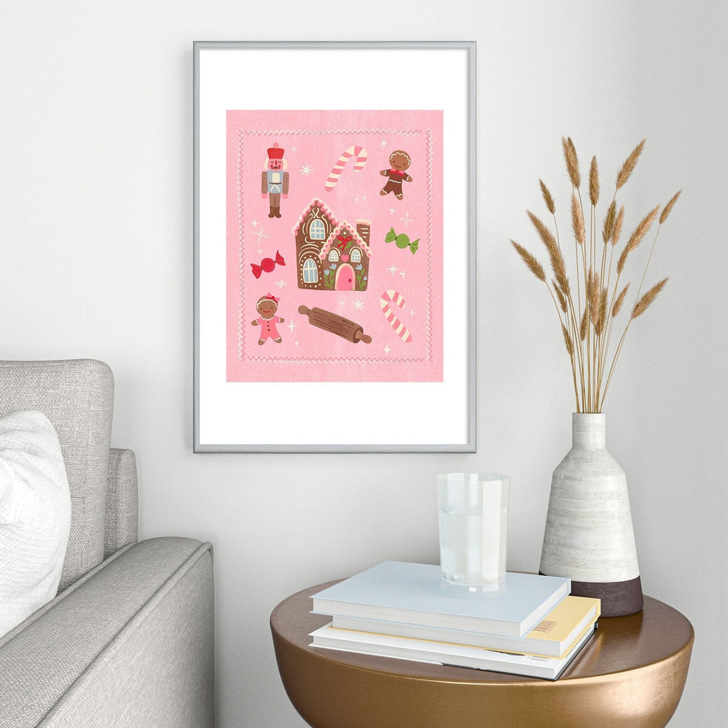 carriecantwell Sweet Christmas Holidays Metal Framed Art Print