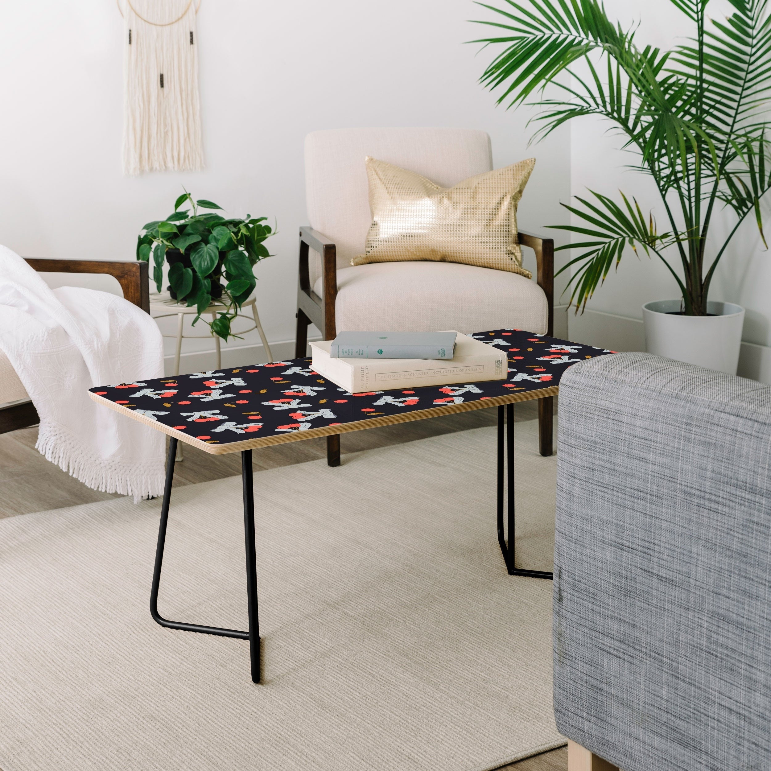 Jennifer Labre Cherries and Bows Coffee Table