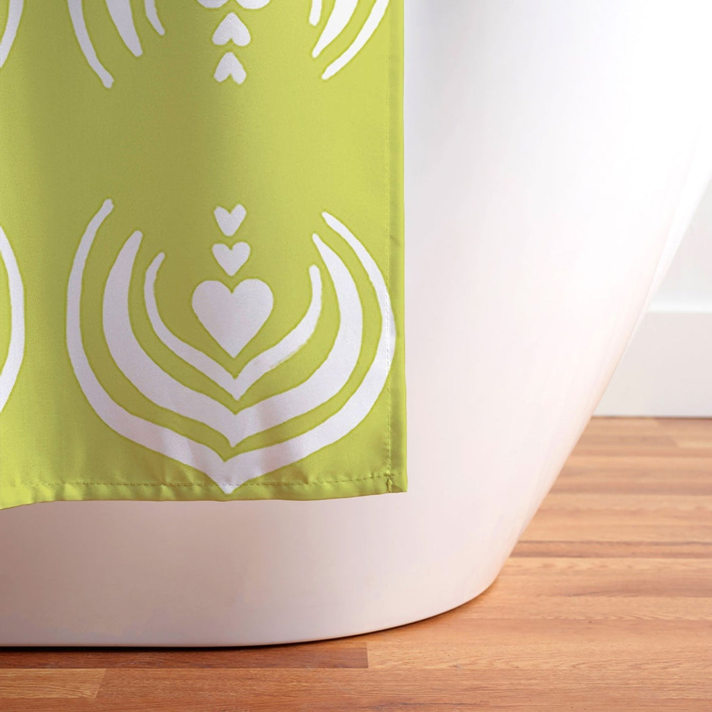Design by Spark Matcha Latte Art Shower Curtain