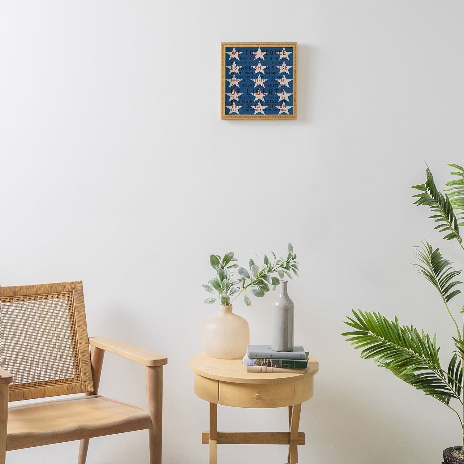 DENY Designs Starred Preamble Framed Wall Art