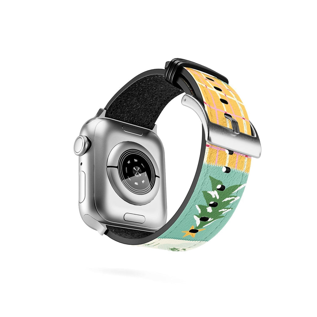 LouBruzzoni Cozy Christmas Patchwork Apple Watch Band