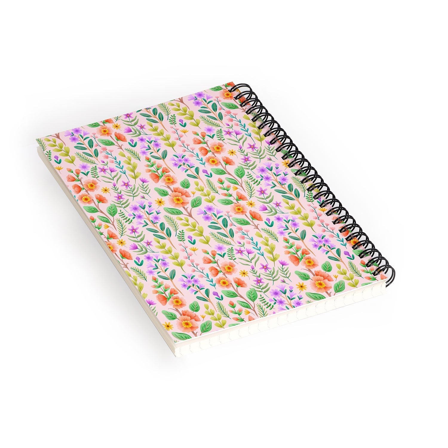 Pimlada Phuapradit Ditsy Spring Floral Spiral Notebook