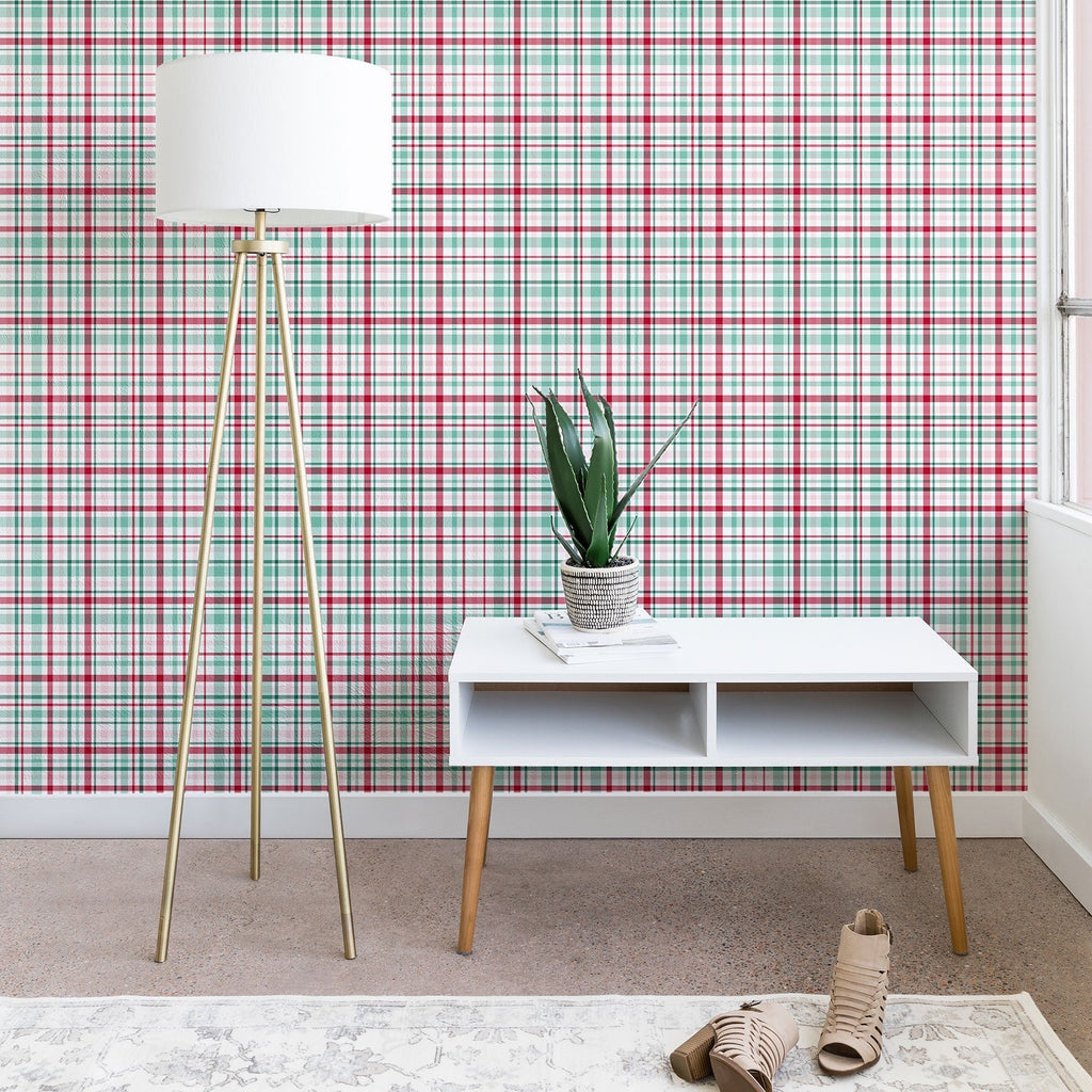 Lisa Argyropoulos Merry Vintage Plaid Wallpaper