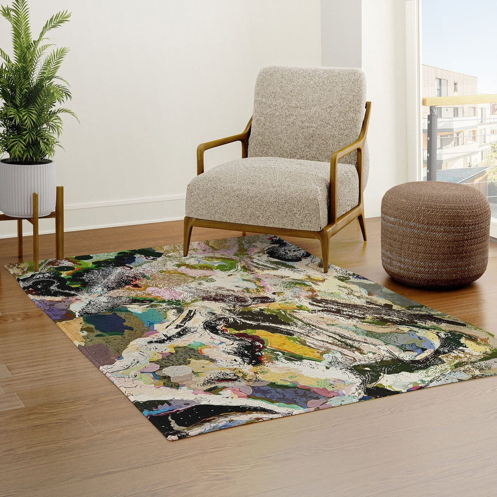 83 Oranges Echoes Beneath the Surface Area Rug
