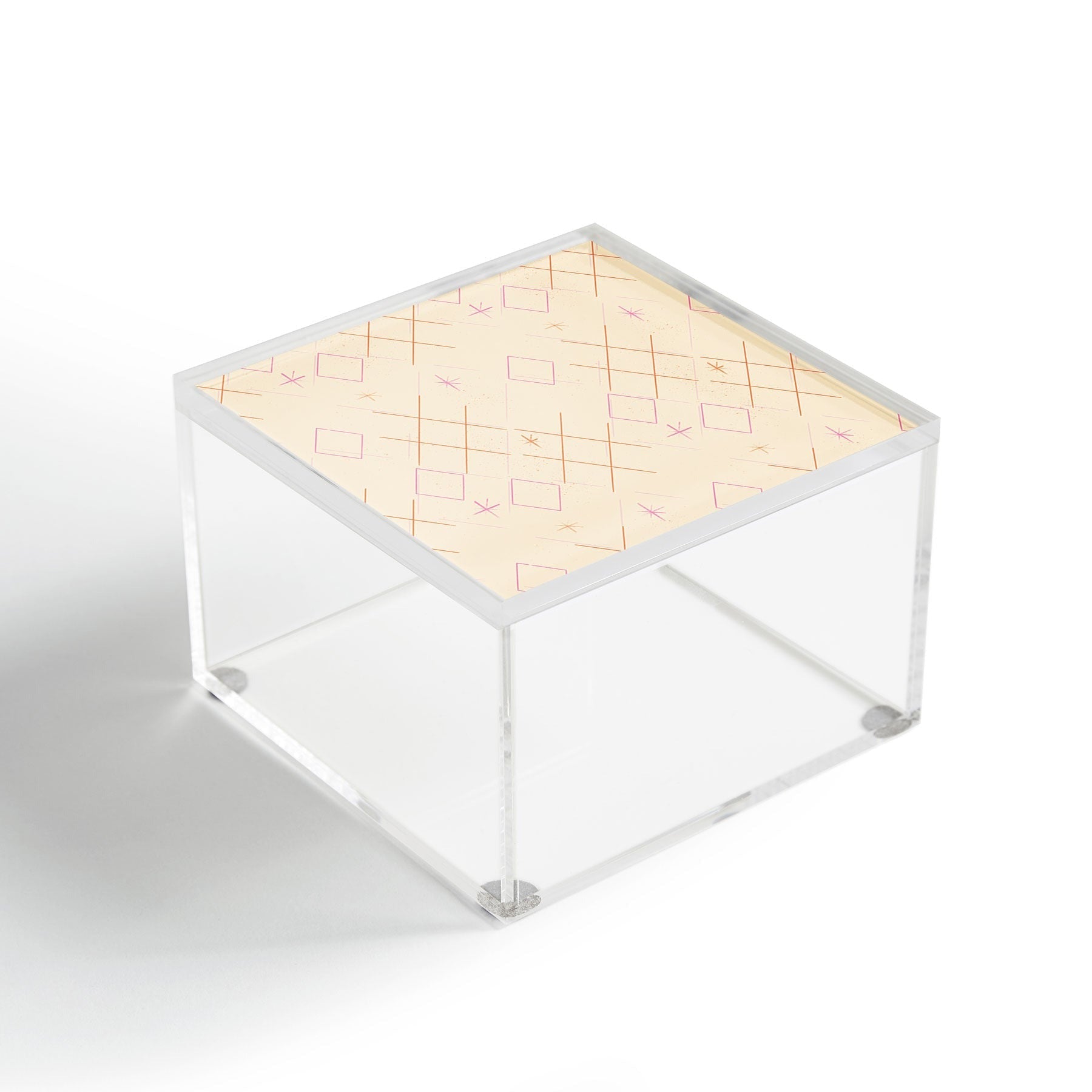 Little Om Starry Web cream Acrylic Box