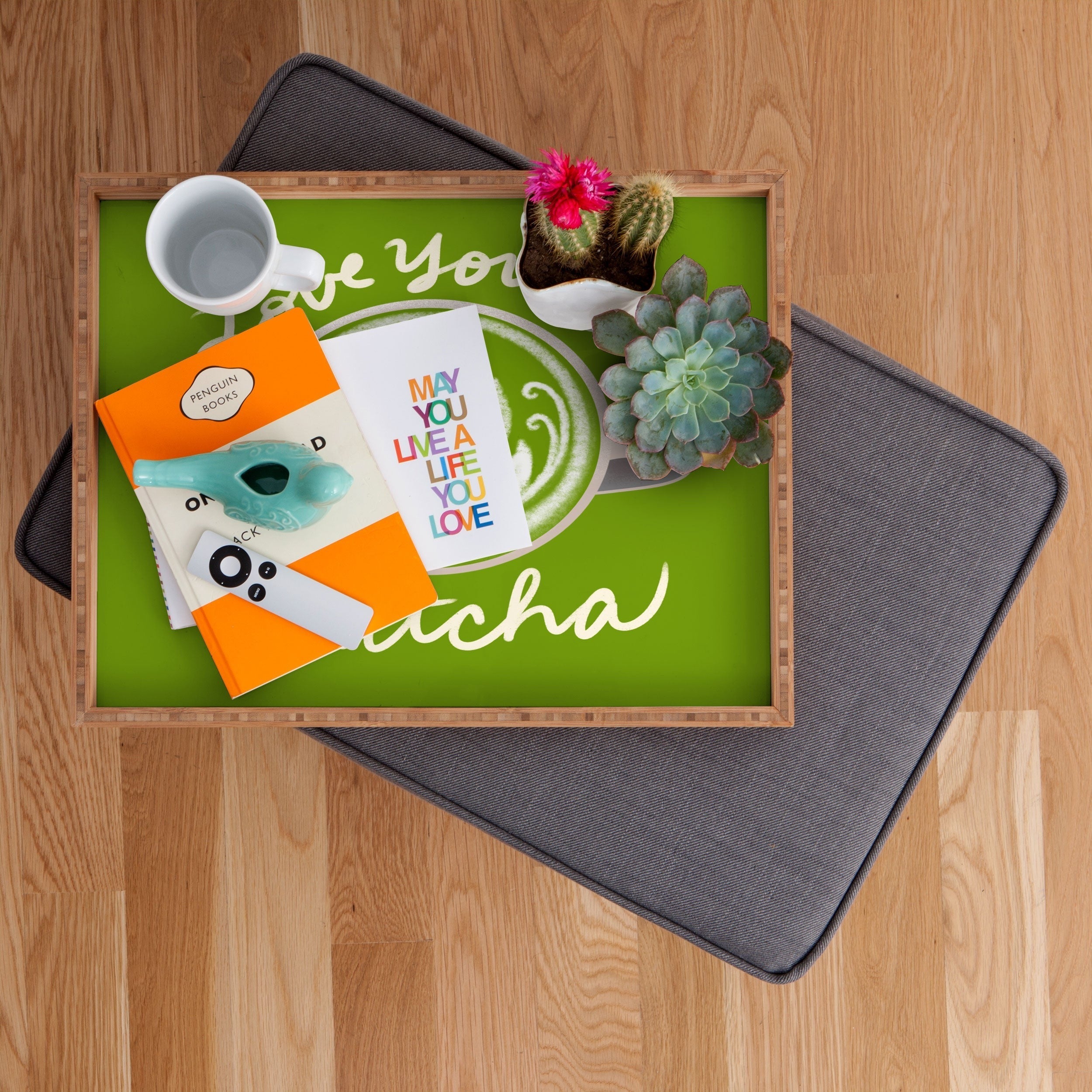 Design by Spark Love You So Matcha Rectangular Tray