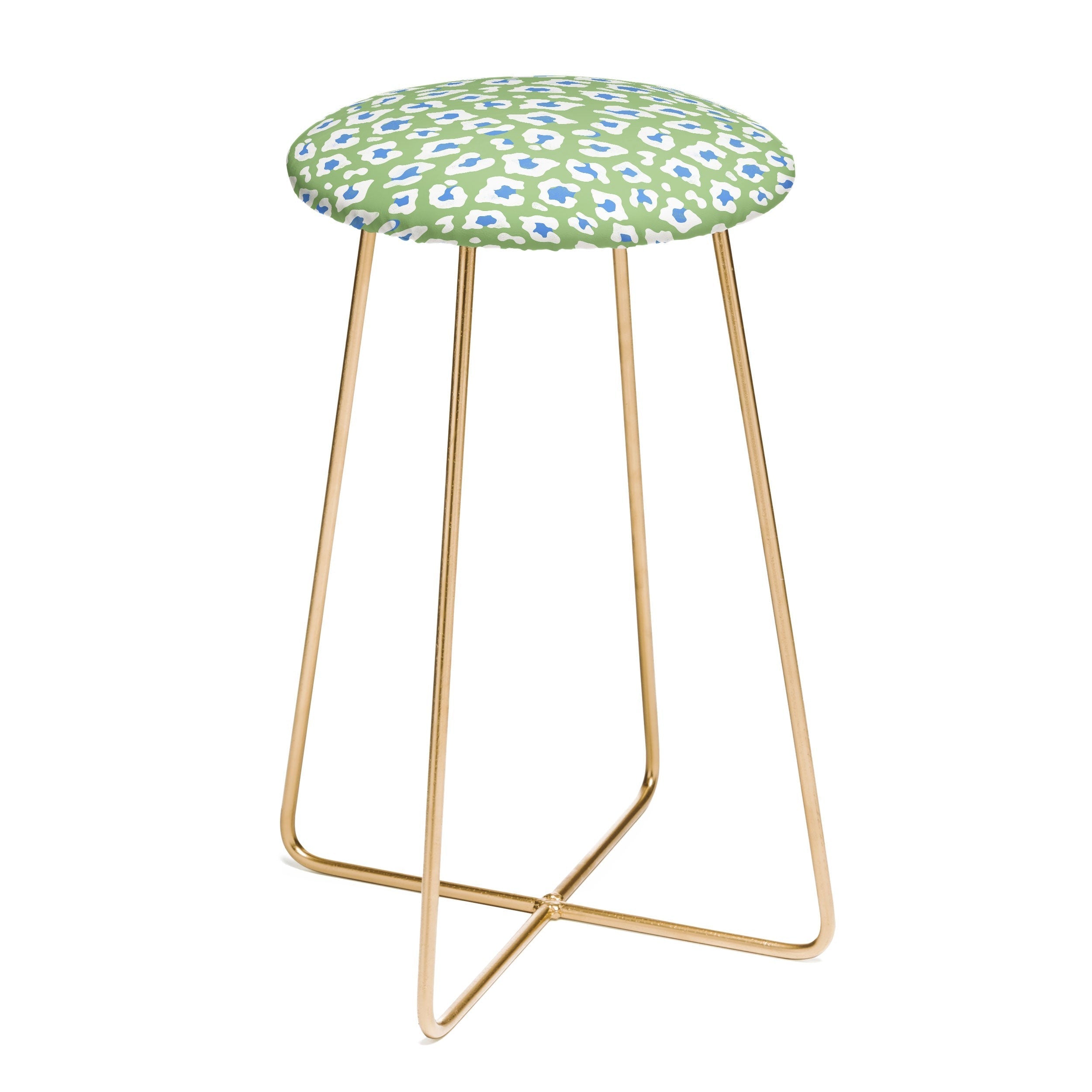 Avenie BR Cheetah Print Counter Stool
