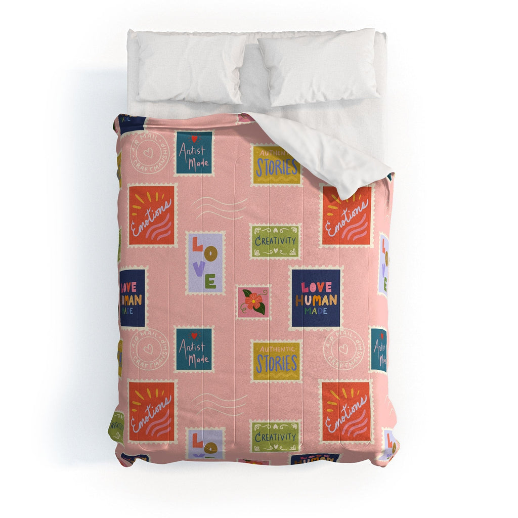 Design by Spark Love Human Made Stamps Comforter