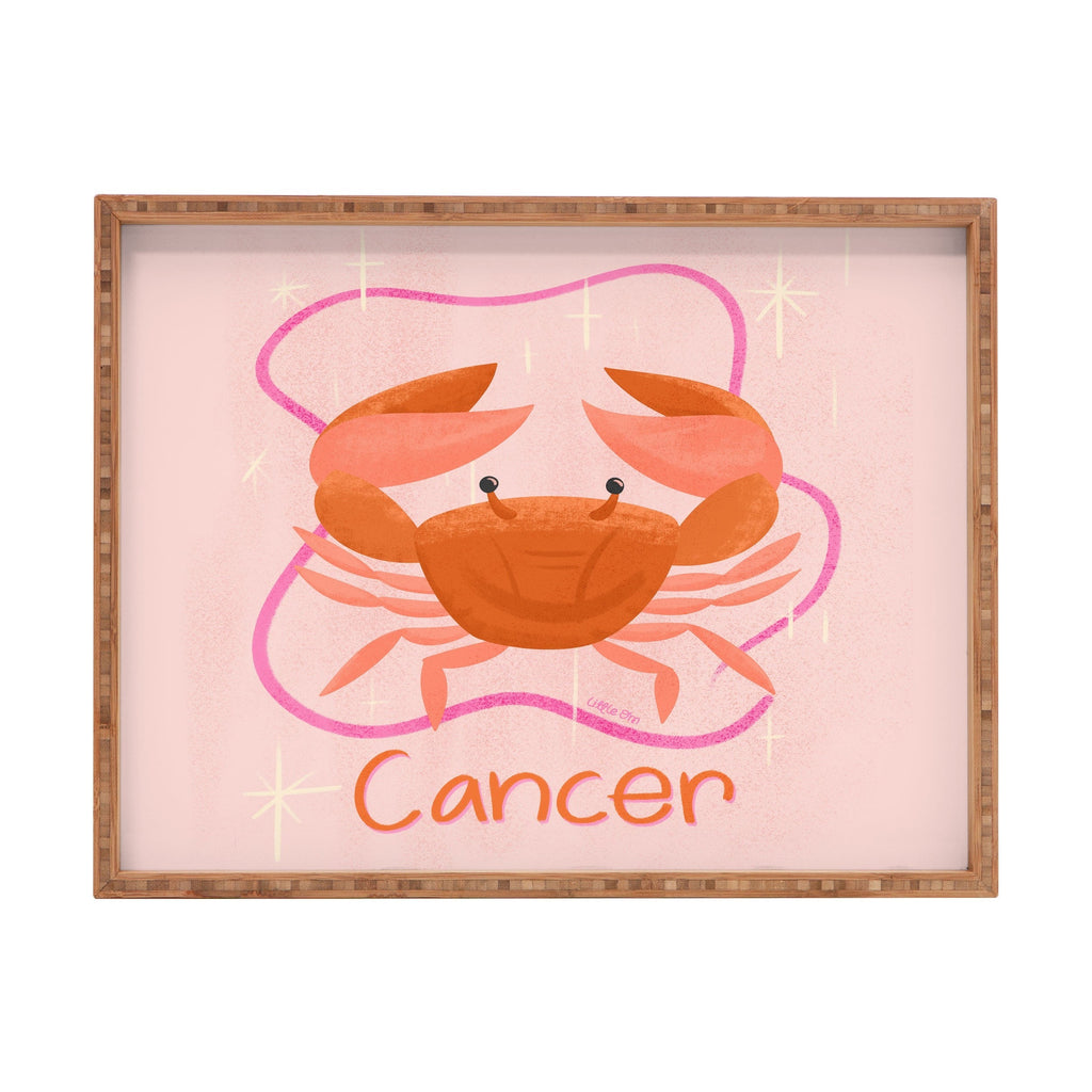Little Om Zodiac Signs Cancer Rectangular Tray