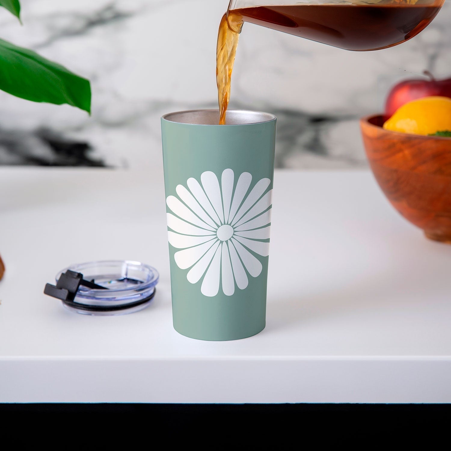 Colour Poems Retro Daisy XX Travel Mug