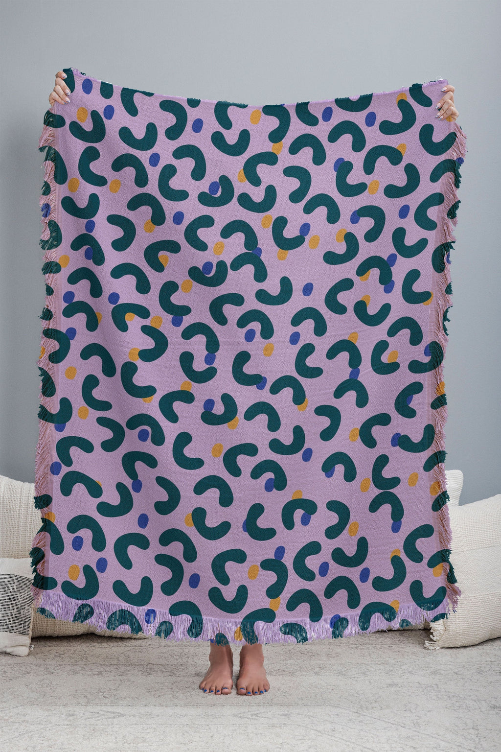 Camilla Foss Pebbles Mix Throw Blanket