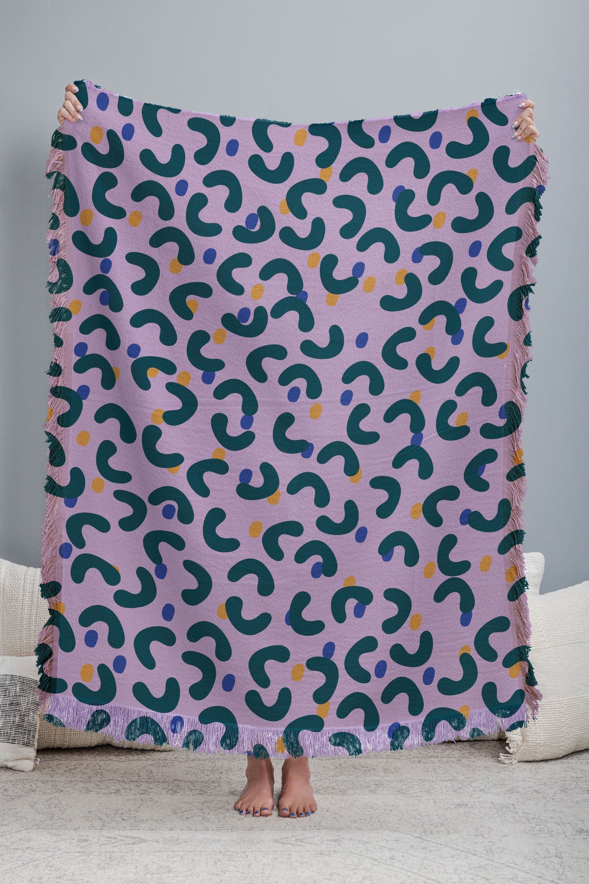 Camilla Foss Pebbles Mix Throw Blanket