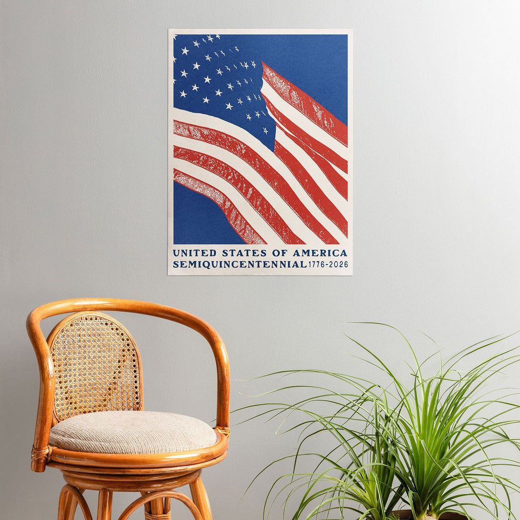 DENY Designs Stars n Stripes Semiquincentennial Poster