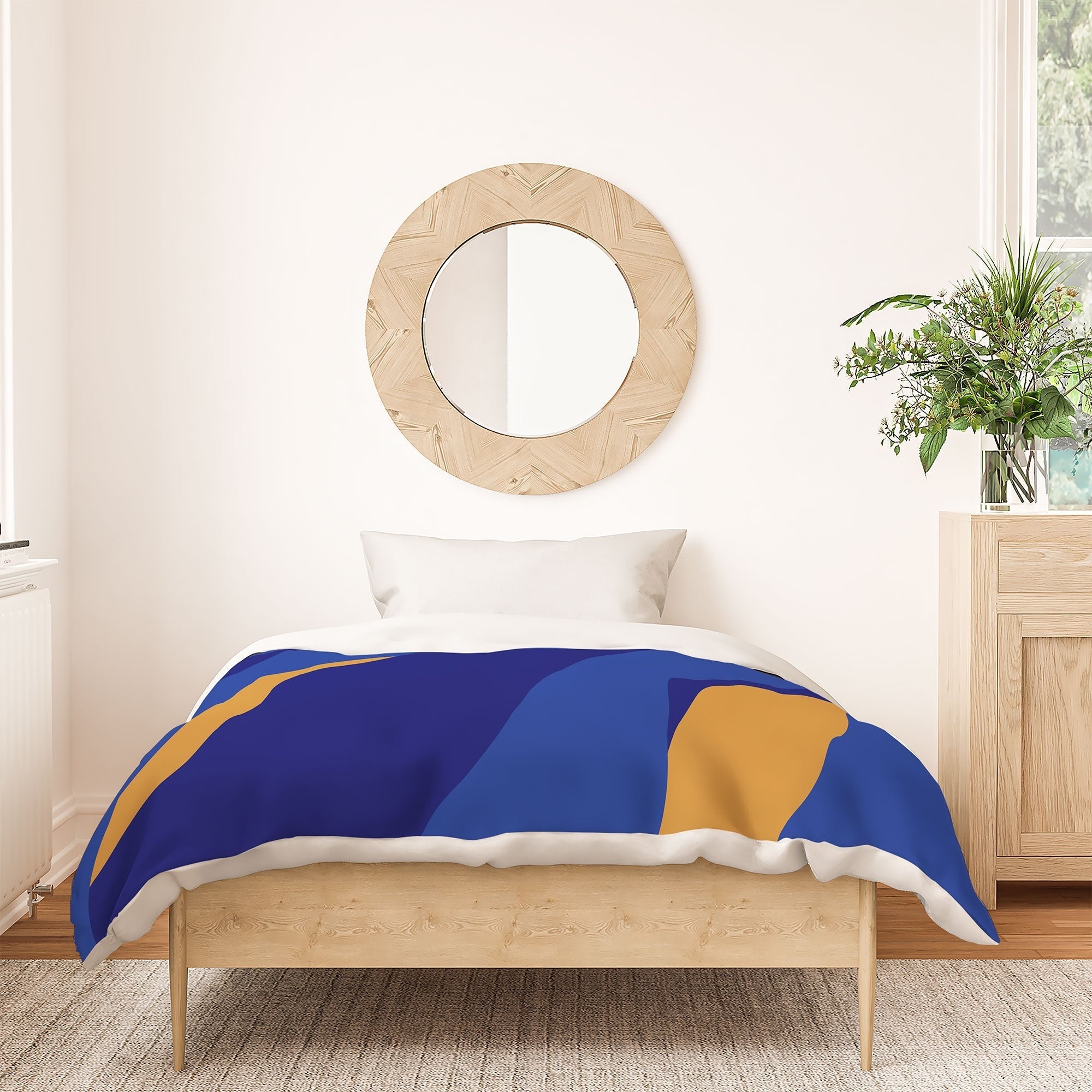 Camilla Foss Pebbles in Stream Duvet Cover