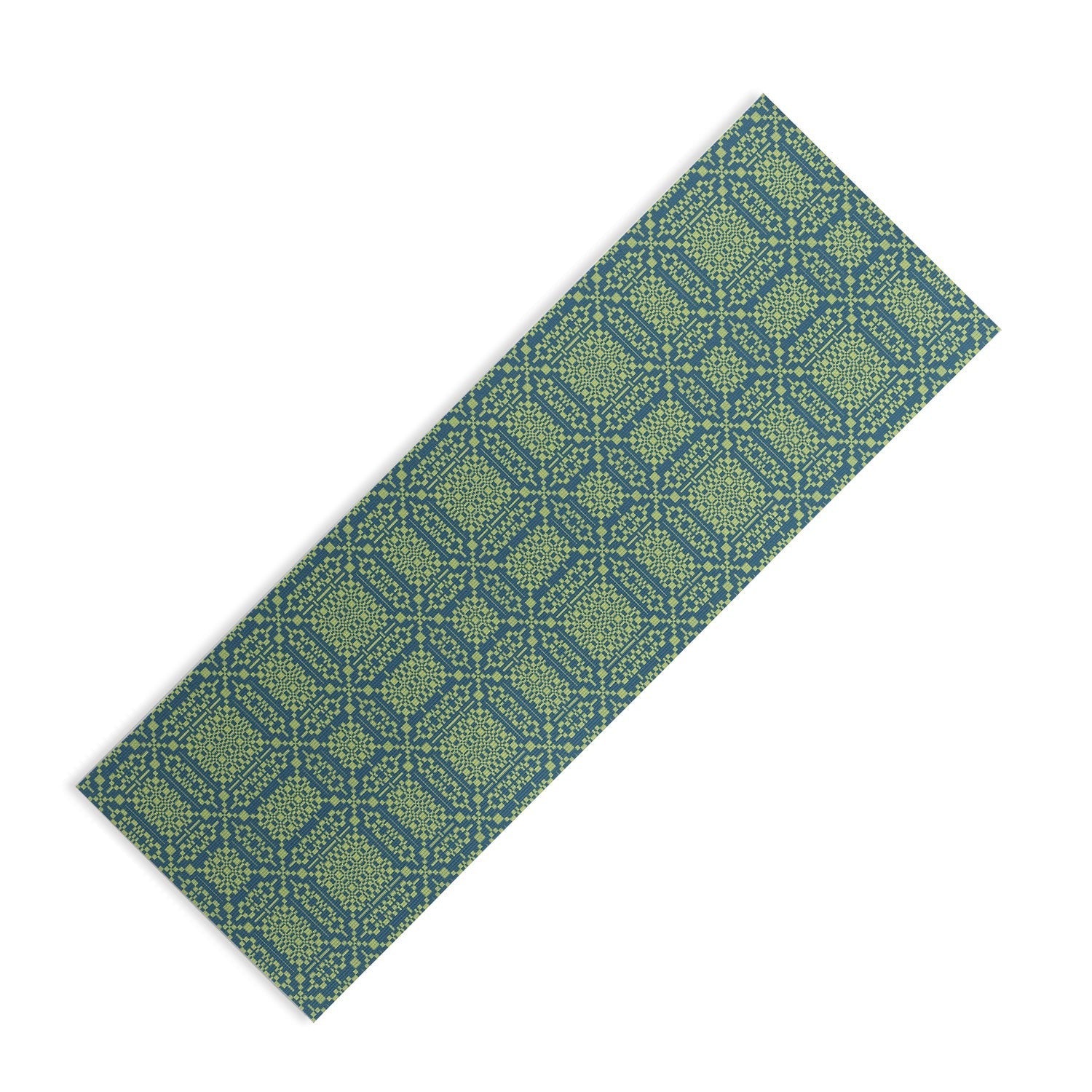 Marta Barragan Camarasa Nostalgic Grid Design Yoga Mat