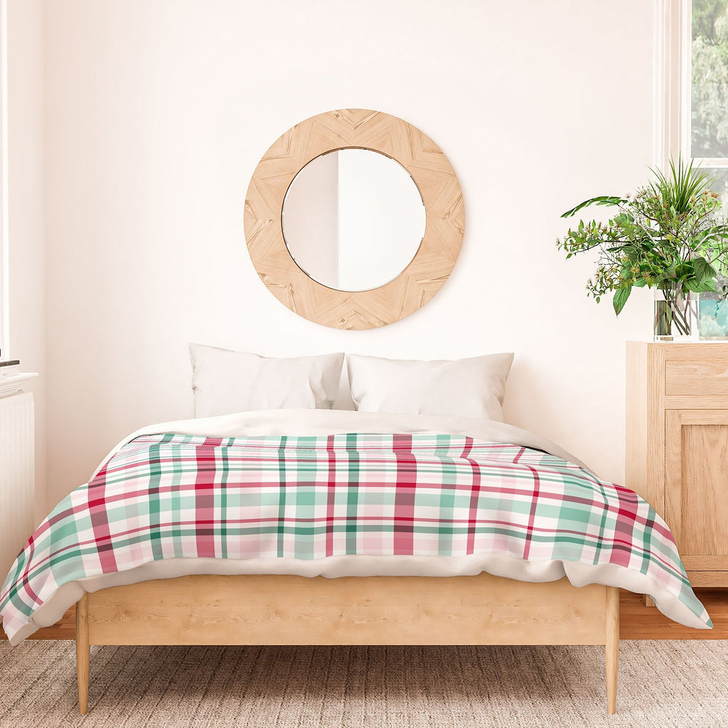 Lisa Argyropoulos Merry Vintage Plaid Duvet Cover