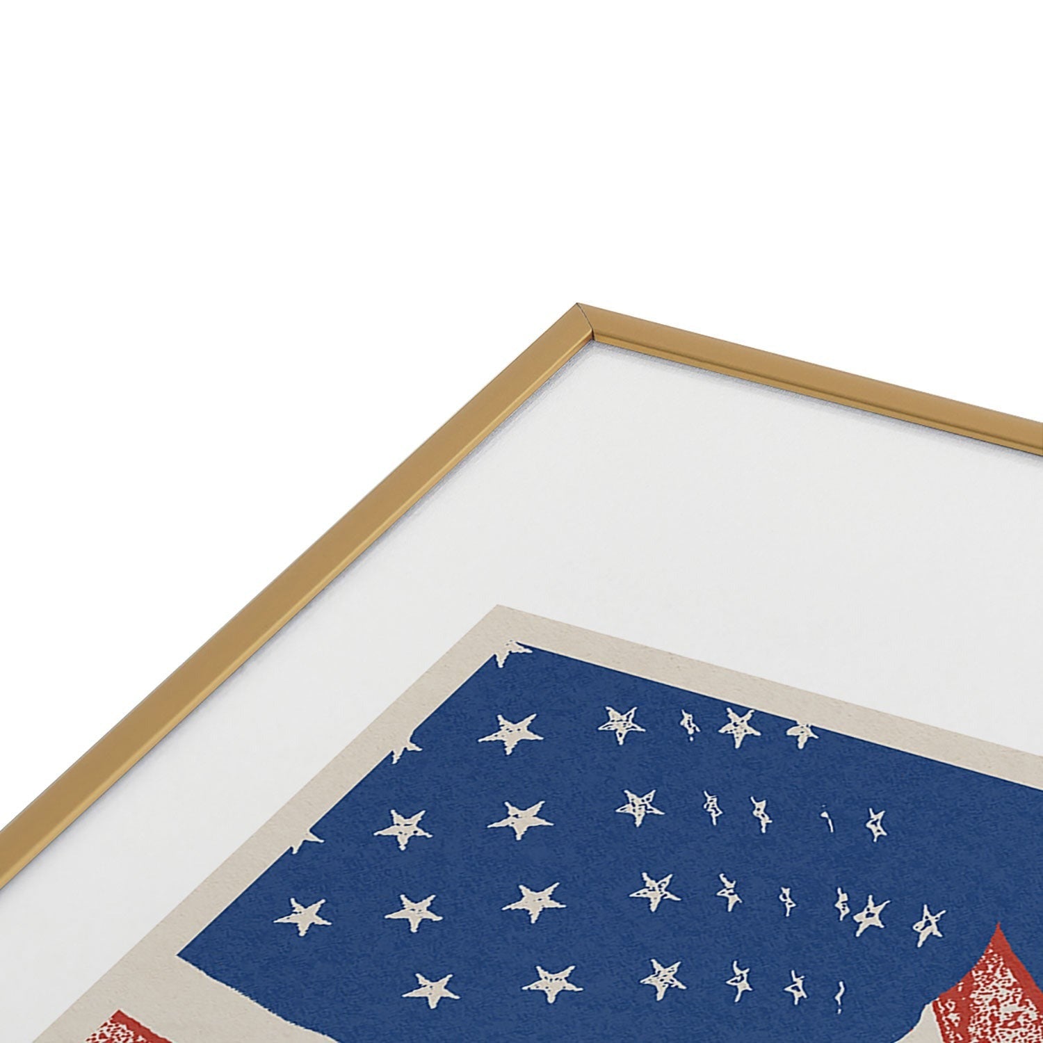 DENY Designs Stars n Stripes Semiquincentennial Metal Framed Art Print