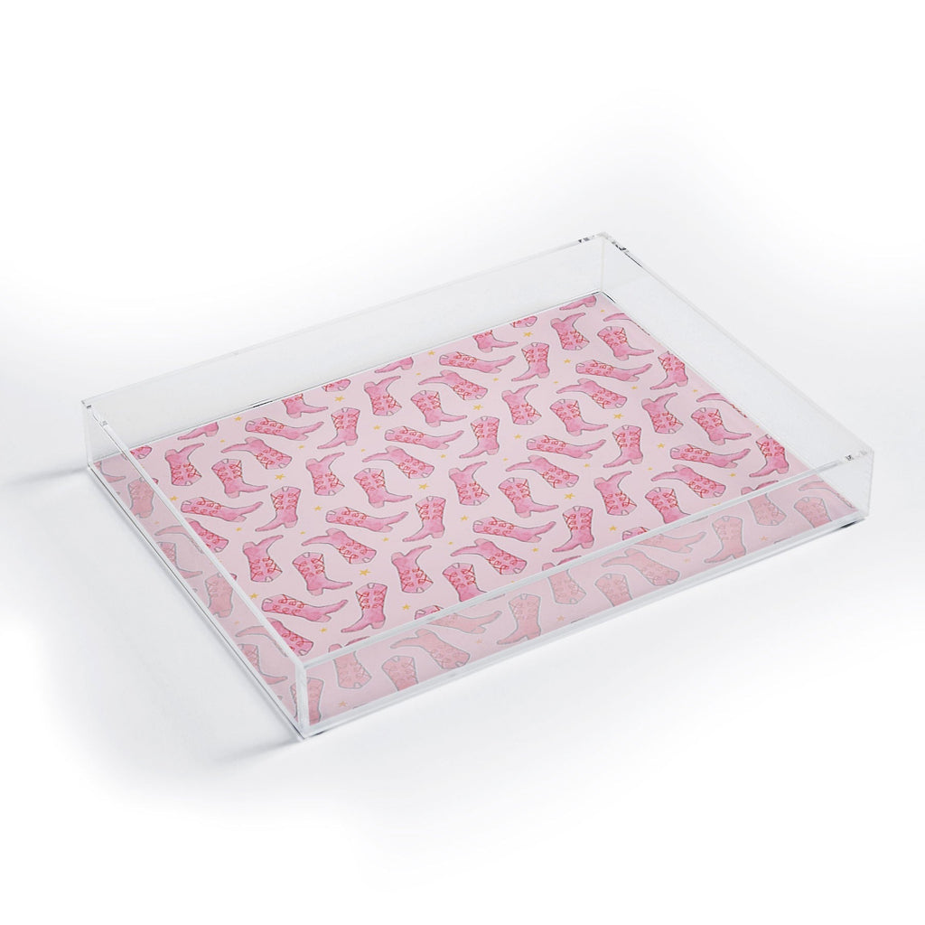 Love_Ryming Stars and Boots Acrylic Tray