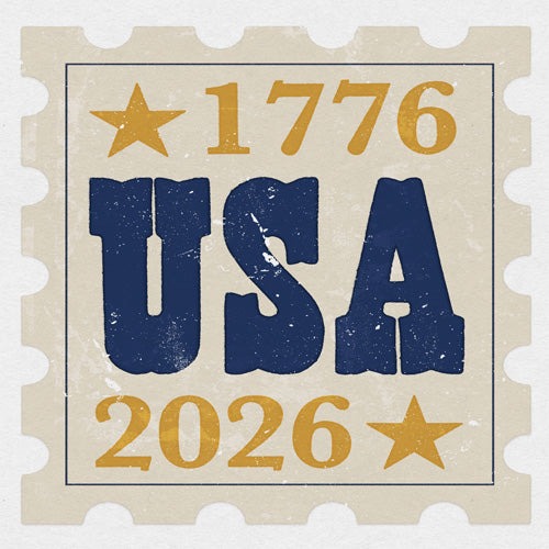 DENY Designs USA Stamp Shower Curtain