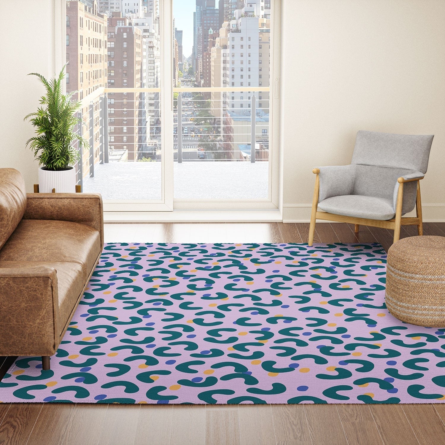 Camilla Foss Pebbles Mix Area Rug