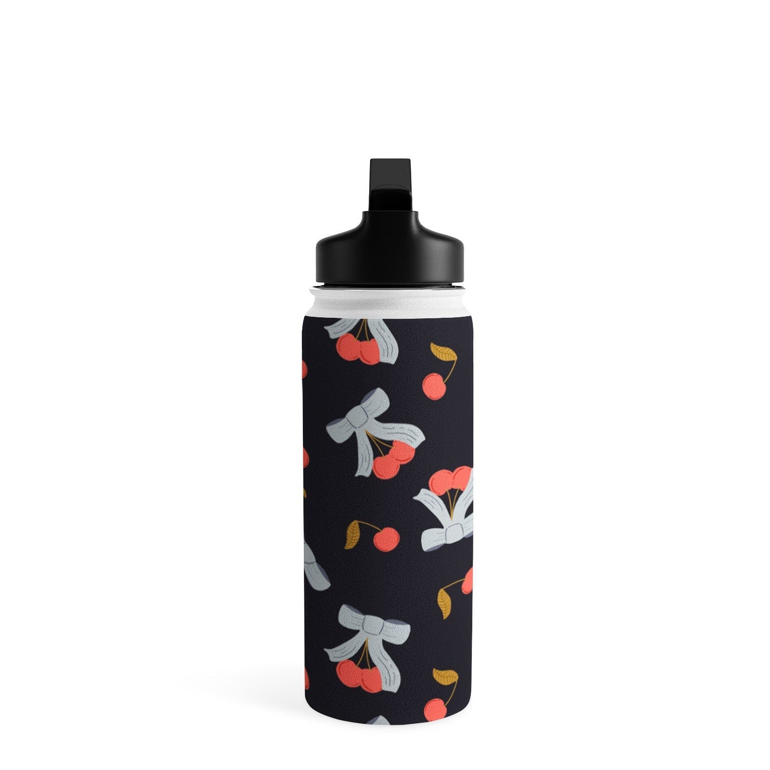 Jennifer Labre Cherries and Bows Water Bottle