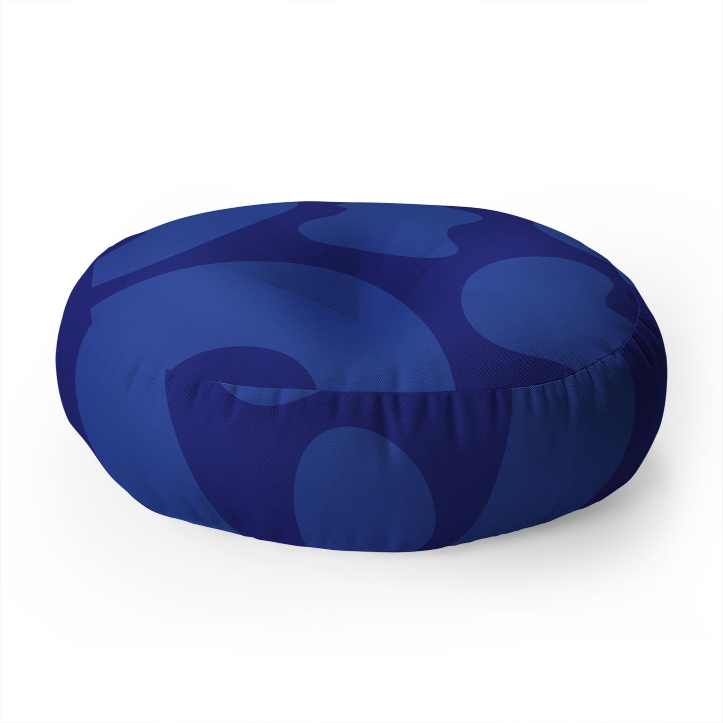 Camilla Foss Blue Pebble Floor Pillow Round