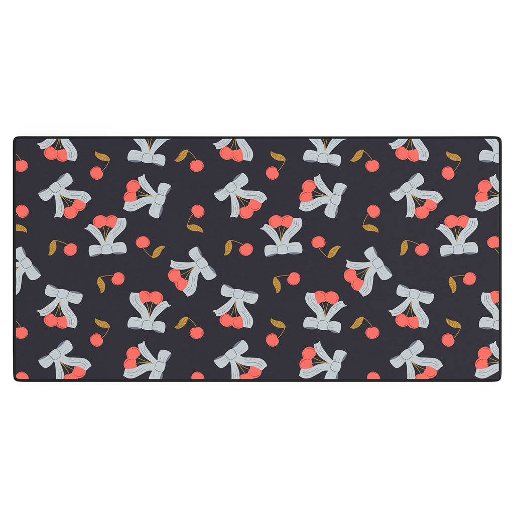 Jennifer Labre Cherries and Bows Desk Mat